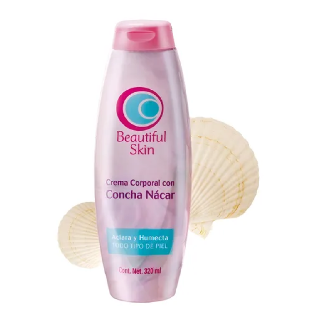Crema Corporal Concha Nácar 320ml Empareja Tono Manchas