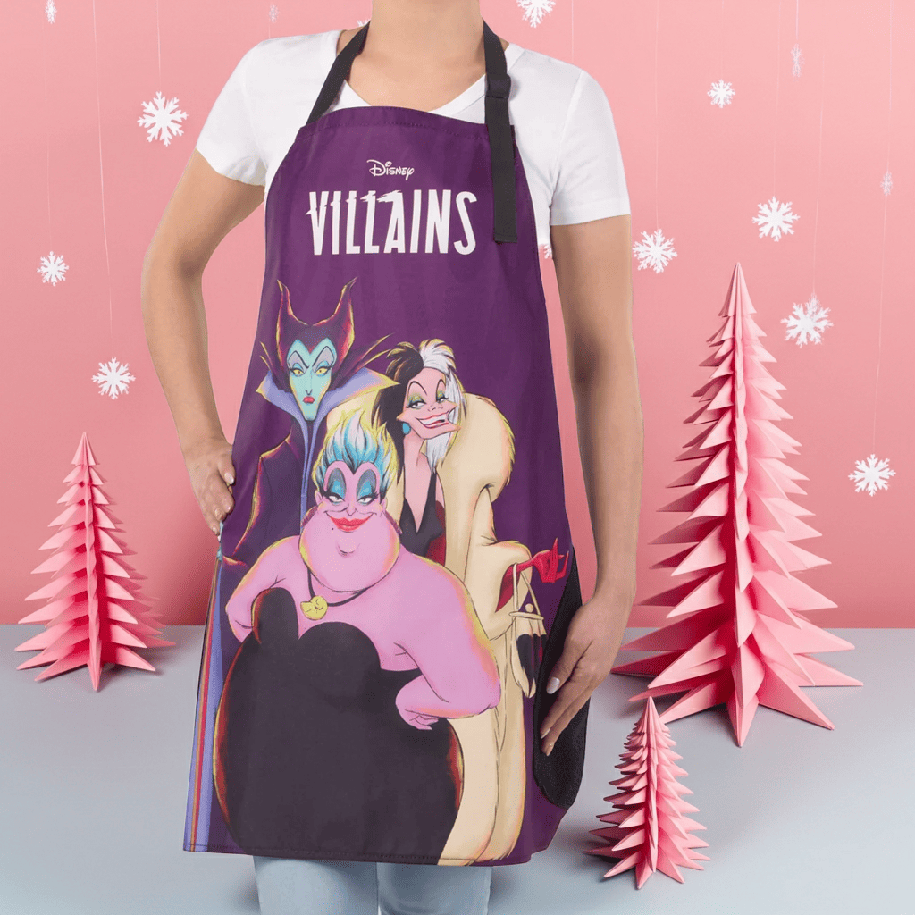 Mandil Villanas Disney 70x70 Coleccionable Utensilio Cocina