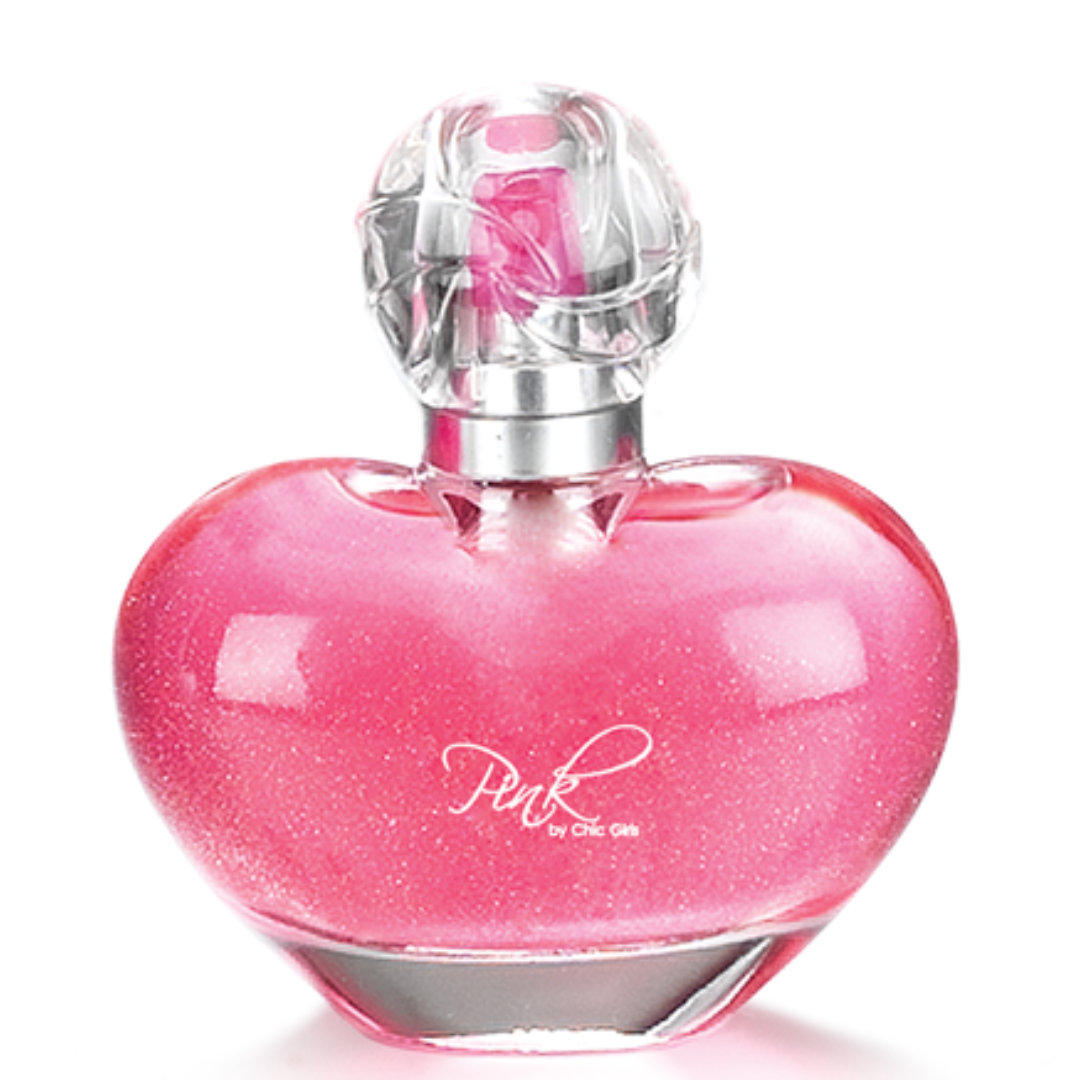 Fragancia Juvenil Pink Chic Girls 50ml Fresa Frambuesa Glitter