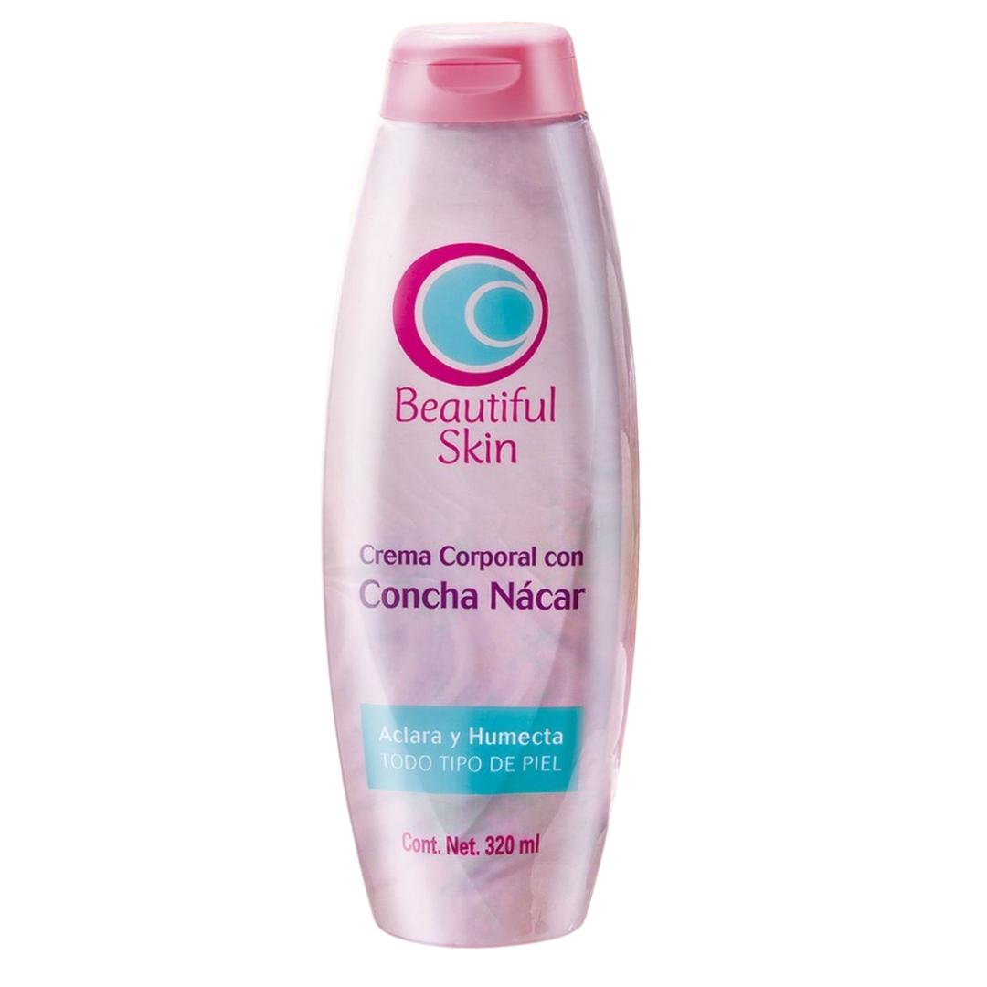 Crema Corporal Concha Nácar 320ml Empareja Tono Manchas