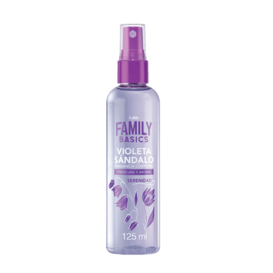Fragancia Corporal Violeta Sándalo 125ml Floral Maderosa Basic