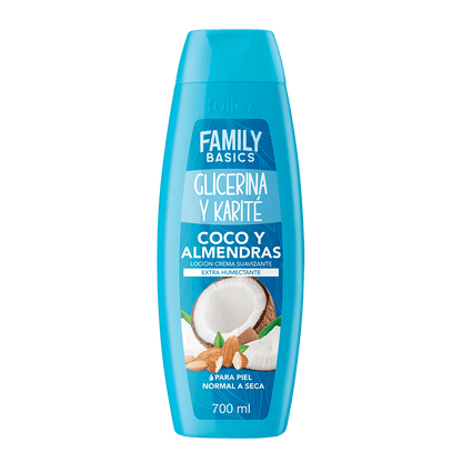 Locion Coco Almendras 700ml Glicerina Karite Humectante