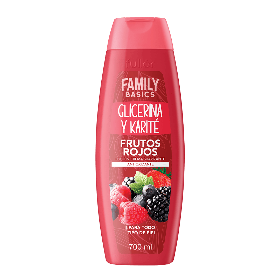 Locion Frutos Rojos 700ml Glicerina Karite Suavizante