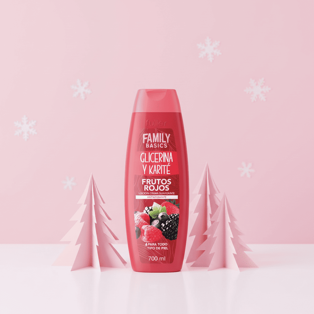 Locion Frutos Rojos 700ml Glicerina Karite Suavizante