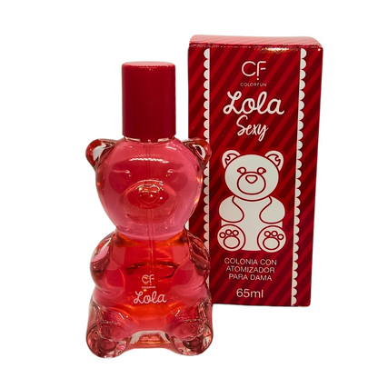 Fragancia Lola Sexy 65ml Osito Cereza Frambuesa Glitter