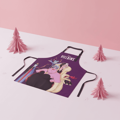 Mandil Villanas Disney 70x70 Coleccionable Utensilio Cocina