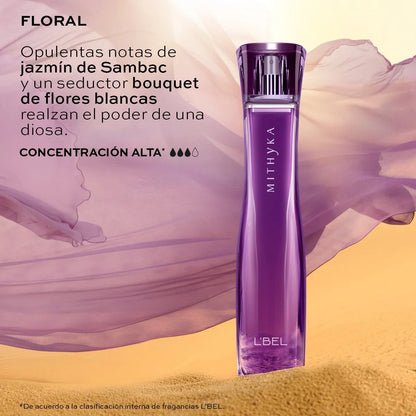 Perfume Mithyka 50ml L'Bel Floral Jazmín Tiaré Larga Duración
