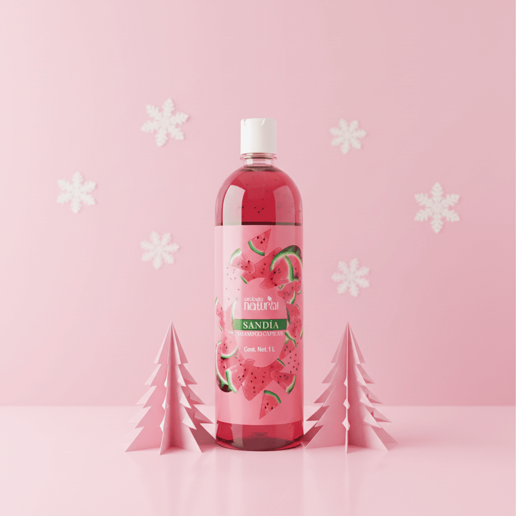 Shampoo Sandia 1 Litro Volumen y Suavidad Cabello