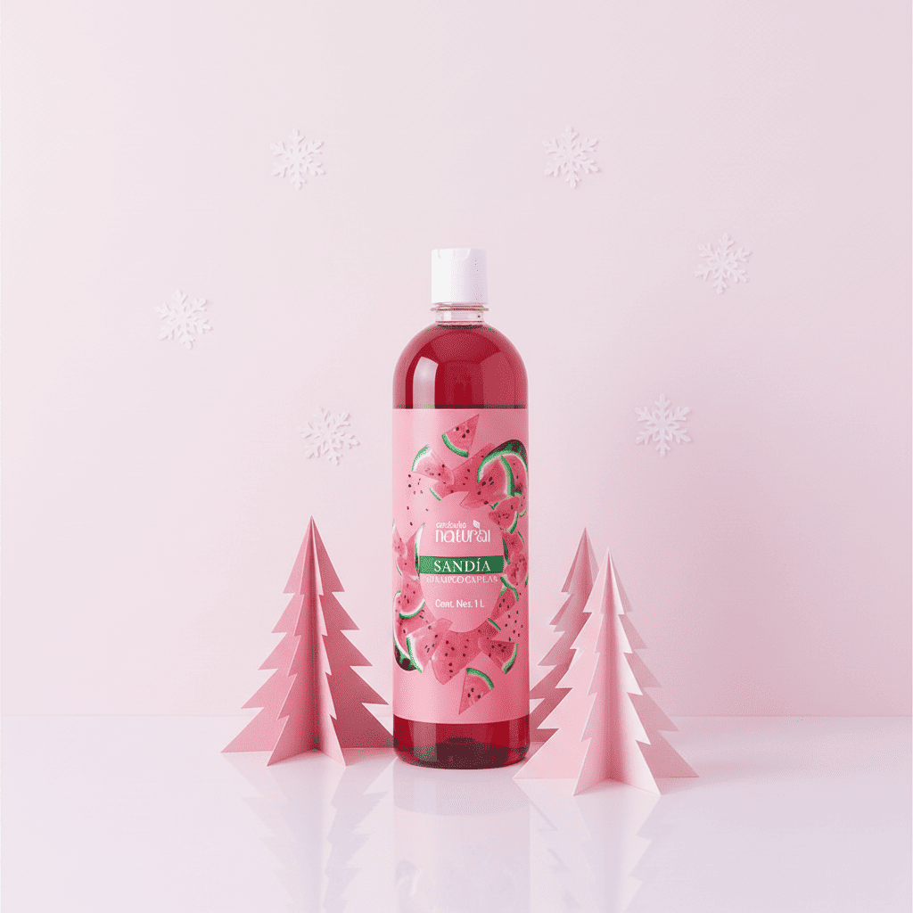 Shampoo Sandia 1 Litro Volumen y Suavidad Cabello