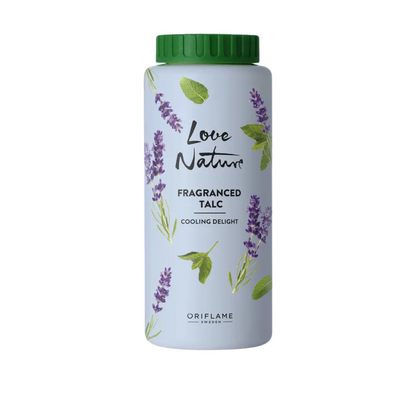 Talco Perfumado Menta Lavanda Love Nature Oriflame 100gr