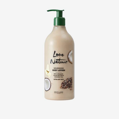 Crema Corporal Love Nature 750ml Cacao Coco Nutritiva